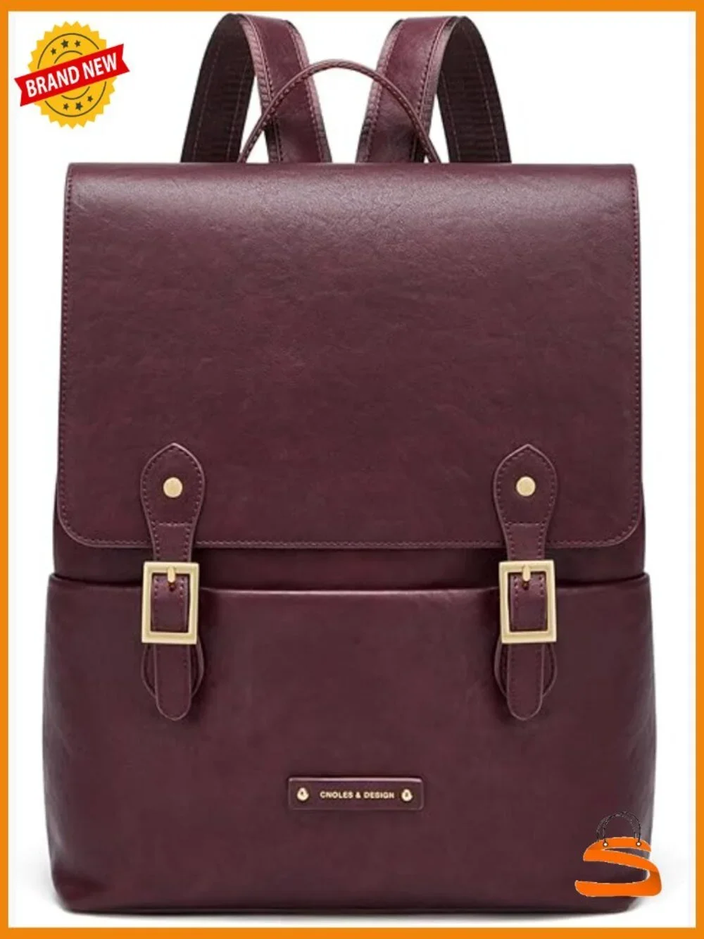 Genuine Leather Convertible Backpack Purse Fashion Travel Daypack Laptop Bag